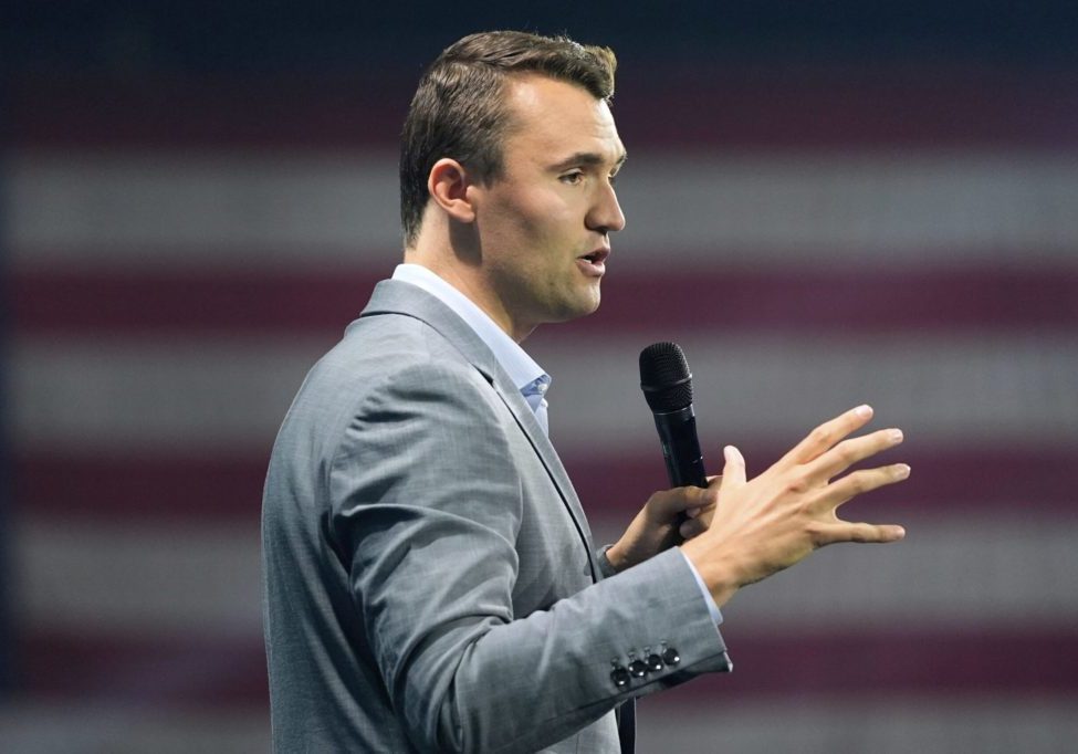 Charlie Kirk Shot FILE - Turning Point USA Founder Charlie Kirk speaks before Republican presidential candidate former President Donald Trump arrives at the Turning Point Believers' Summit, July 26, 2024, in West Palm Beach, Fla. (AP Photo/Alex Brandon, File)